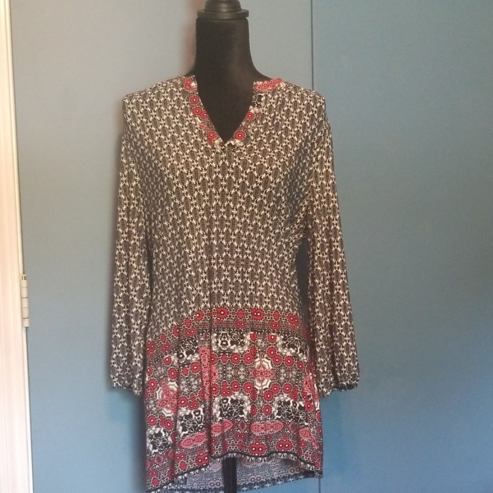 Long sleeve dress barn blouse